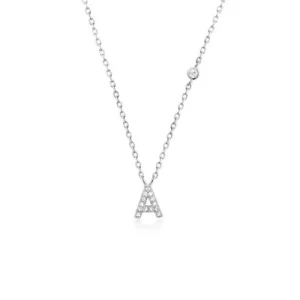 925 Silber Buchstaben Kette