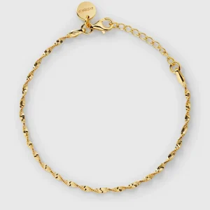 Herringbone Twisted Bracelet Gold