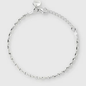 Herringbone Twisted Bracelet Silver
