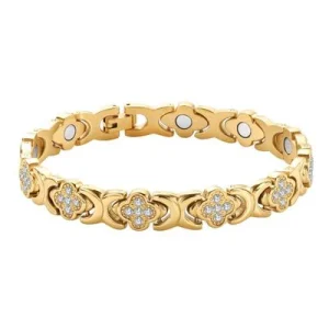 Armband mit vierblättrigem Kleeblatt-Design für Damen und Herren