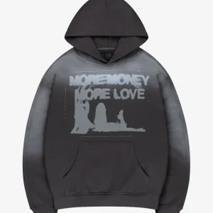WET DREAM HOODIE DARK GREY WASHED