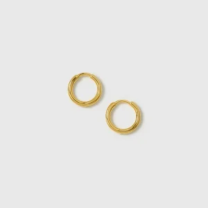 Beloved Fat Small Hoops Gold