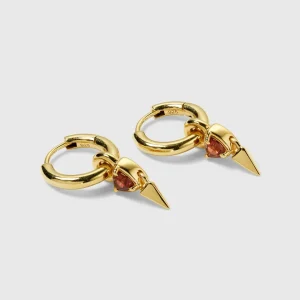 Mrs H Spike Earrings Gold