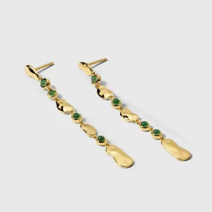 Florentina Long Earrings Gold