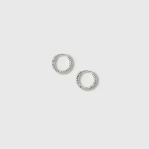 Beloved Twisted Small Hoops Silver