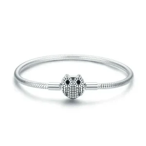 Silbernes Eulen Symbol Armband für Damen