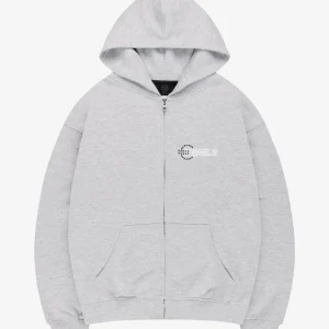 PROFIT ZIP HOODIE GREY MELANGE