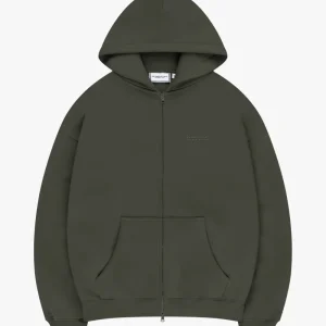 CLOUDS ZIP OLIVE