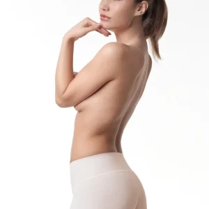 Mid Waist Shorts in Nude