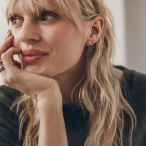 The Heart Stud Earrings