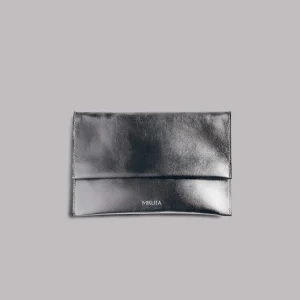 The Silver Leather Essentials Pouch