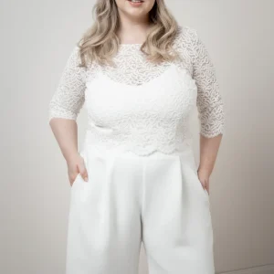 Plus Size Braut Top aus Vintage-Spitze – Florens noni Curvy