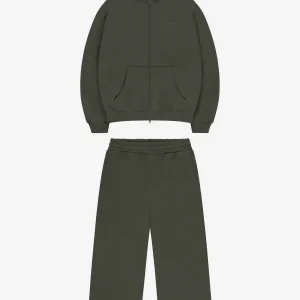 CLOUDS ZIP + JOGGER OLIVE